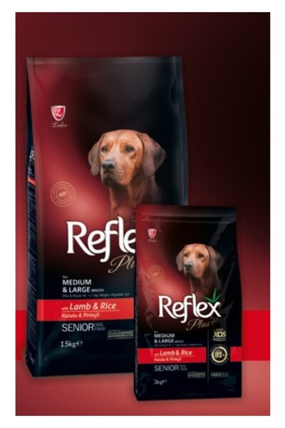Reflex Plus Adult Senior Dog Kuzulu İleri Yaş Köpek Maması 15 kg