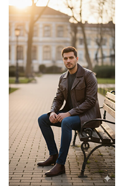 SNR Genuine Lambskin Men Leather Coat Real Leather Jacket Soft Leather