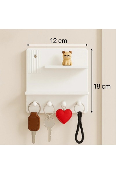 Rekatech Duvar Tipi Çok Amaçlı Anahtarlık Askılığı