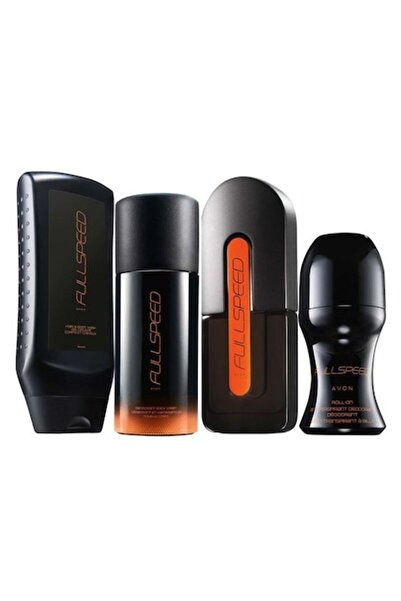 AVON Full Speed 4-product set, - Eau de toilette 75 ml, Shower gel 250 ml, Spray 150 ml and Roll-on