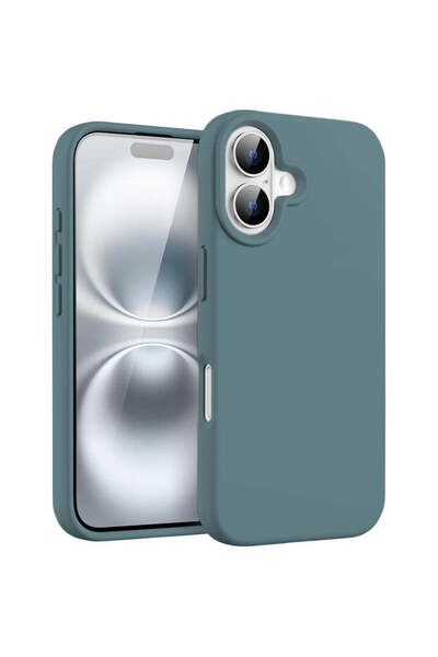 Casey Studios Husă de silicon iPhone 16, cu microfibră, subțire, de protecție...