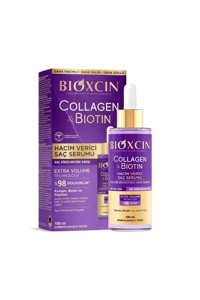 E&D Collection Collagen & Biotin Saç Serumu 100 ml – Saç Dökülmesine Karşı, H...