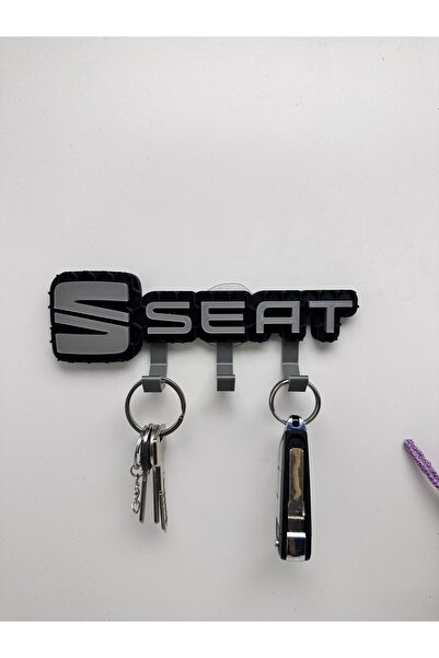 Butik حامل مفاتيح مزخرف بشعار سيارة ثلاثي الأبعاد