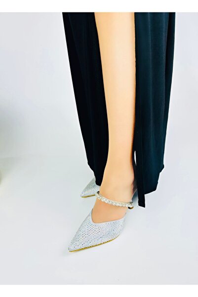 Efulia Pantofi de seară cu toc pentru femei, cu imprimeu de piatră