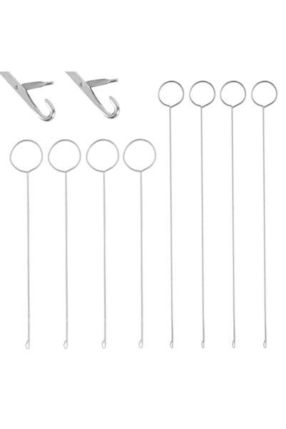 Ubaro Set de 8 întorcătoare metalice pliabile, 26,5x17,5 cm - NQEUEPN