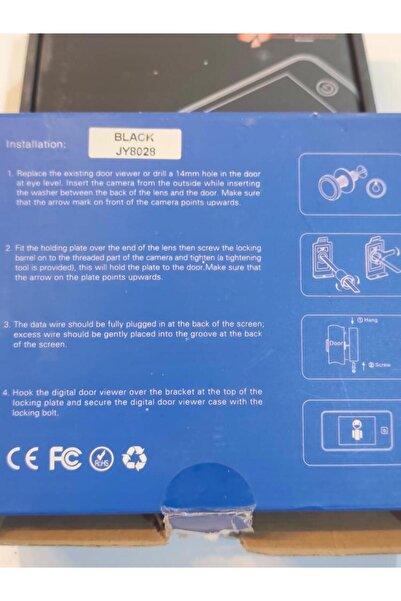 Dinx Digital Door Viewer with Camera and Screen