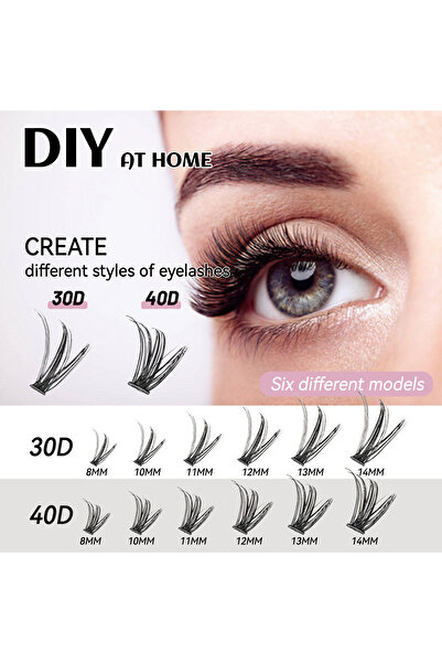 ESensio Lash Studio - Individual False Eyelashes lash 240Q Glue Tweezers Brush Included