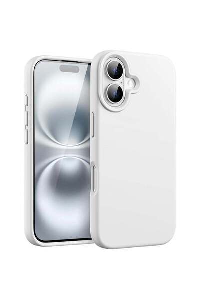Casey Studios Husă de silicon iPhone 16 Plus, cu microfibră, subțire, de prot...