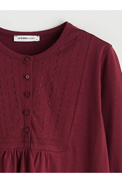 LC Waikiki Κεντημένη μπλούζα Crew Neck