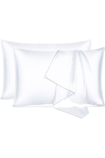 BBA Silky Satin Pillowcase BPA-free (White 50 x 75 cm, 2 pcs)