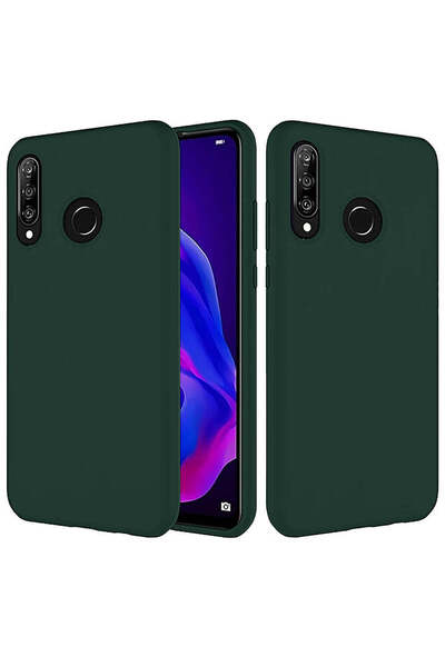 Casey Studios Husa Soft Silicone Huawei P30 Lite/P30 Lite New Edition, Microfibra, de Protectie, Slim, Verde