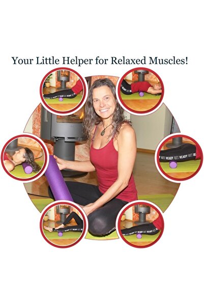 Sekey Massage roller, EVA foam, Muscle and fascial recovery, Trigger point, 9.5cm x 43cm, Purple