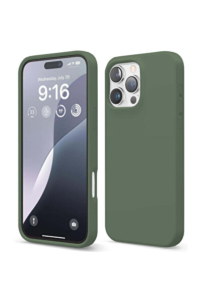 Casey Studios Husă de silicon iPhone 16 Pro, cu microfibră, subțire, de prote...