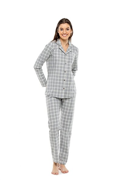 MOD Collection - Kadın Boydan Patlı Pijama Takımı 3976
