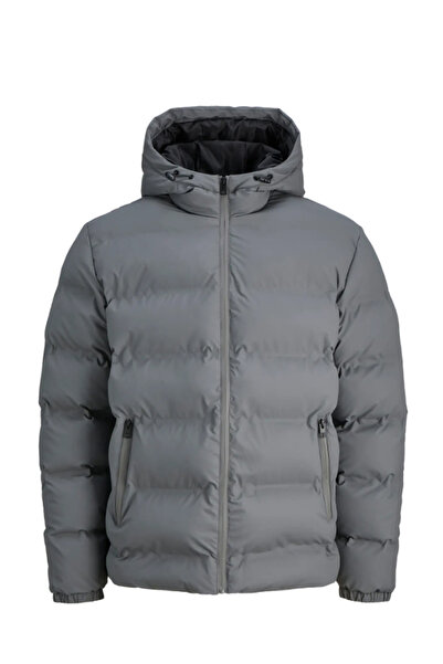 Jack & Jones Jack Jones Element Pu Puffer Gray Inflatable Men's Coat Jacket 12279239