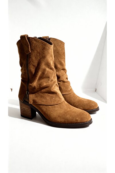 LİTTLETHİNGS Kadın Topuklu Süet Bot