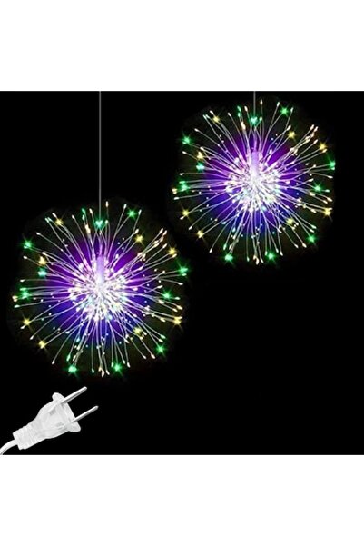 EDAR Lumină de Crăciun - 5 artificii decorative, interconectabile, 300 LED-ur...