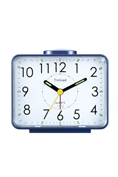 habilis Analog bedside alarm clock, Loud crescendo alarm, Night light, Snooze, Black