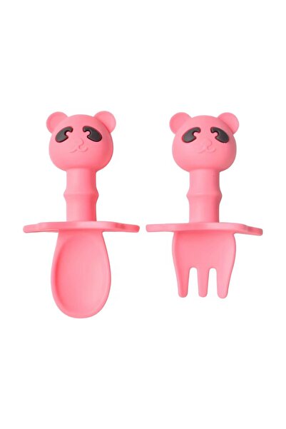 Denn Store Set tacamuri din silicon alimentar cu lingurita si furculita, pent...