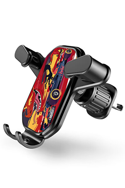 WANNA PROTECT 360 Dönebilen Kancalı Araç İçi Redbull Tasarım Baskılı Tutucu H...