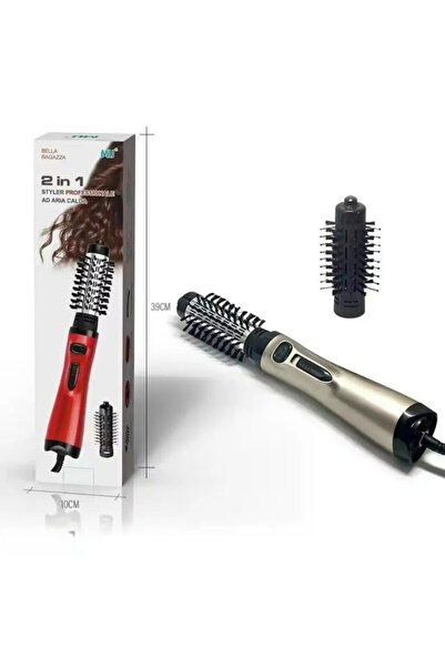 MU'bella Bella Ragazza MU 2-in-1 Hot Air Rotating Brush – Professional Styler for Drying and Styling