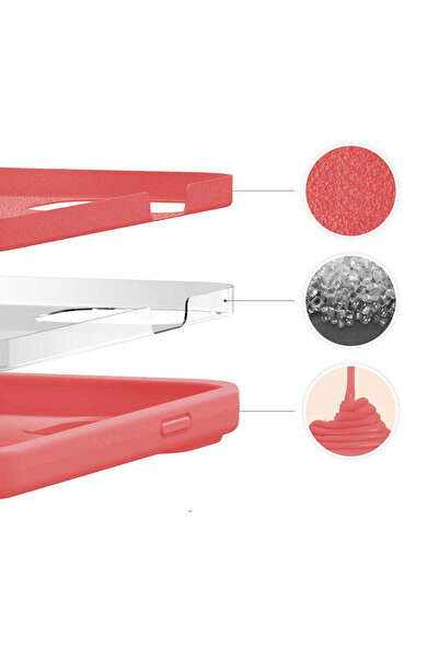 Casey Studios Soft Silicone iPhone 13 Case, Microfiber Inside, Protective, Slim, Pink