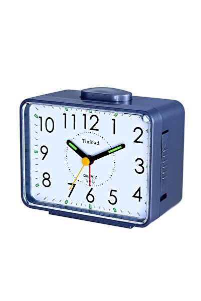 habilis Analog bedside alarm clock, Loud crescendo alarm, Night light, Snooze, Black