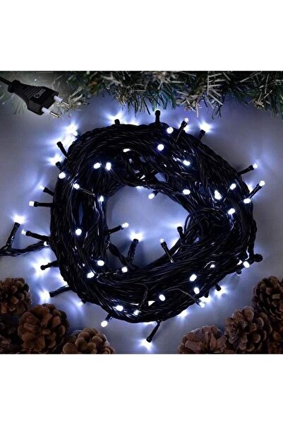 SIKS Lumină liniară pentru brad de Crăciun, 400 LED-uri, 32 m, lumină alb rec...