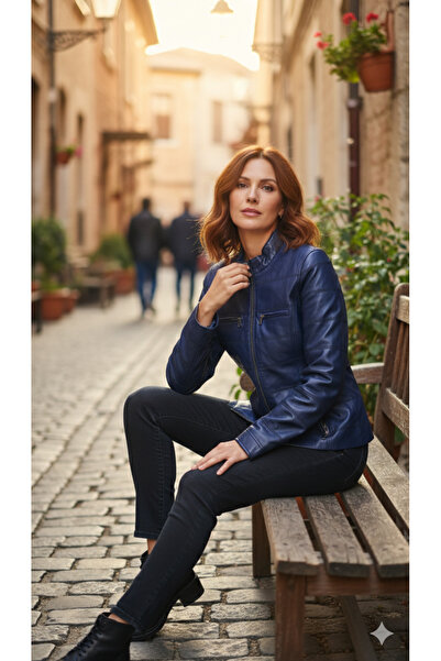 SNR δερμάτινο μπουφάν από γνήσιο δέρμα αρνιού