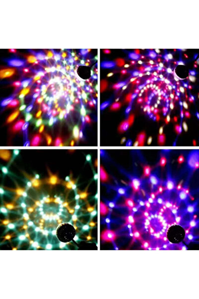 Generic 360° Automatic Rotating LED Disco Ball Light with E27 Socket