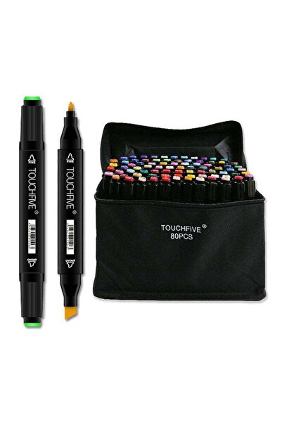 TOUCHFIVE 80-Piece Twin Tips Marker Pen Multicolour