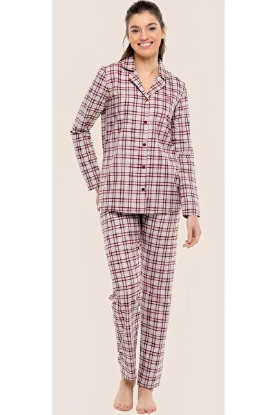 MOD Collection - Kadın Boydan Patlı Pijama Takımı 3976