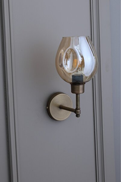 Elite Lighting Lanthe Eskitme Kaplama Bal Renk Cam Duvar Aplik