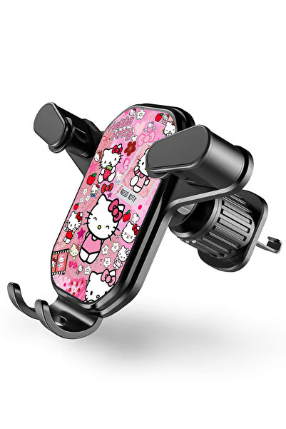 WANNA PROTECT 360 Dönebilen Kancalı Araç İçi Hellokitty Tasarım Baskılı Tutuc...