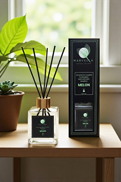 Marvella Premium room freshener, with bamboo sticks, Melon, 120 ml