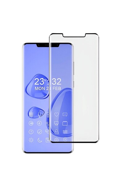 Flippy Tempered Glass Screen Protector for Huawei Mate 50 Pro - Full Glue, Bl...