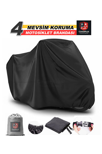 MotoEN Bajaj Pulsar F 250 Uyumlu Motorsiklet Brandası Brandası (Siyah Renk)