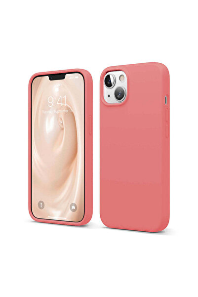 Casey Studios Soft Silicone iPhone 13 Case, Microfiber Inside, Protective, Slim, Pink