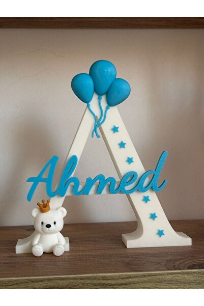 MOLDİVERSE3D KİŞİYE ÖZEL DEKORATİF HARF-MODEL AHMED-23 CM