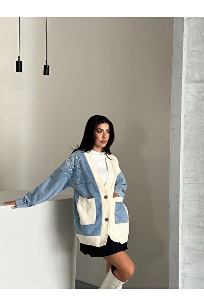 SOLİS MODA Women's Jacket Knitwear