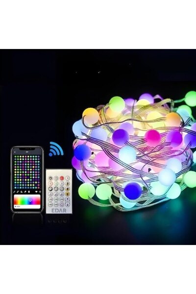 OEM Χριστουγεννιάτικο Φωτιστικό Κορδόνι, με Μπαταρίες και Τηλεχειριστήριο, 10...