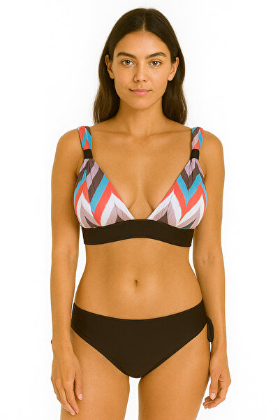 Adel swimwear Tünel Biyeli Slip Üçgen Toparlayıcı Bikini Takımı