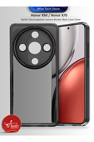 Wtech غطاء حماية أنيق للغاية من السيليكون الشفاف الناعم المطلي بالكهرباء لهاتف Honor X9d / Honor X70 5G 2025