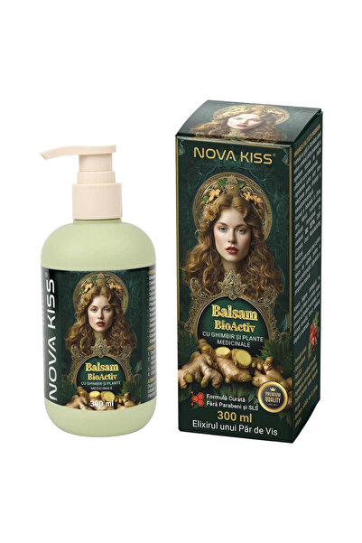 NOVA KISS Balsam BioActiv cu Ghimbir Impotriva Caderii Parului, Efect Regener...