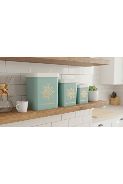 NY HOME 3-Piece Ponte Storage Box Set Green