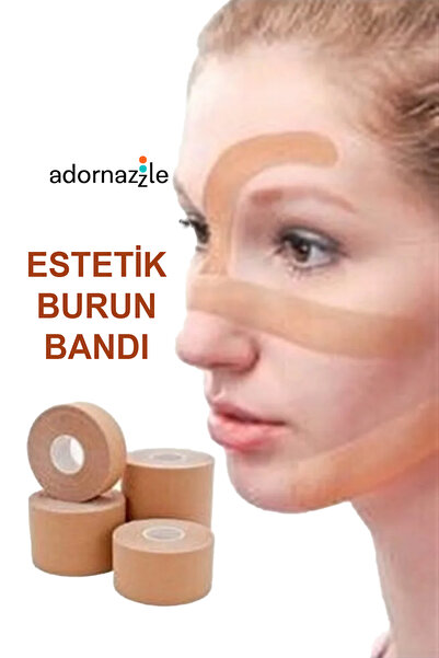 adornazzle Burun Bandı, Kırışıklık Önleyici Bant, Yüz Germe 5cmx5 Mt