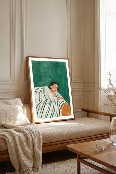 Dekorsiahome Τραπέζι σαλονιού κουζίνας με ξύλινο πλαίσιο μονοκόμματο TK2148