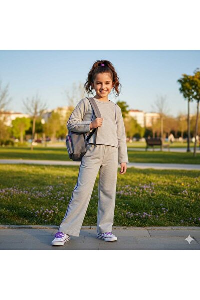 BUTİK AYVİTRİN Girl's Top and Bottom Set