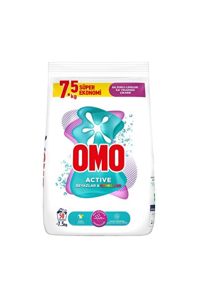 OMO Active Beyazlar & Renkliler Toz Deterjanı 7.5 kg