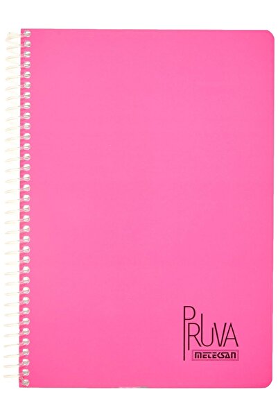 Hype Store دفتر Pruva A4 Pet Spiral Cardboard Cover 144 ورقة - مربعات - فوشيا